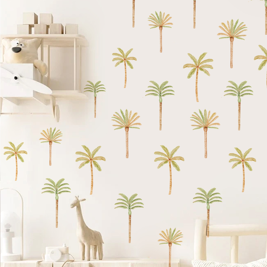 Baby Nursery Decor Girl - Pegatina de pared de palmera de