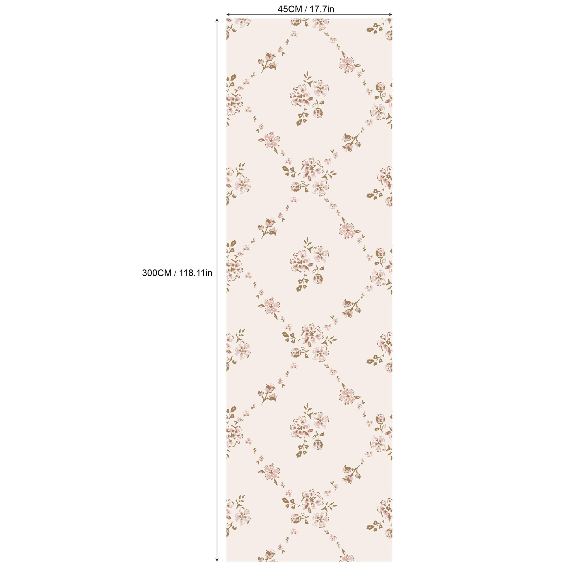 Baby Nursery Decor Girl - Papel tapiz adhesivo para pared, flor