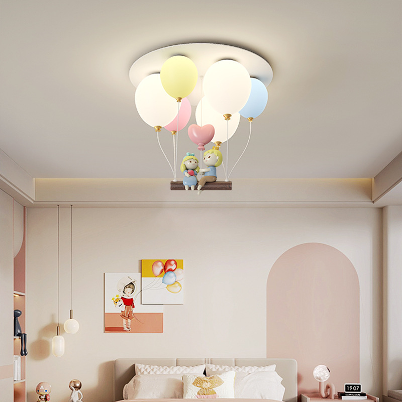 Baby Nursery Boy - Globos coloridos, lámparas de techo para