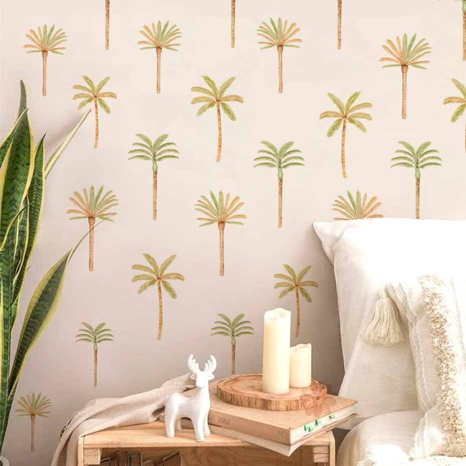 Pegatina de pared de palmera d - Baby Nursery Decor Girl reseña y precio