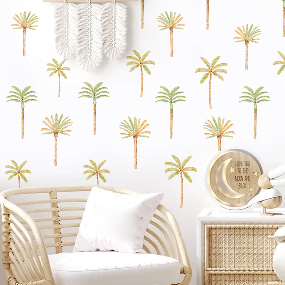 Pegatina de pared de palmera d - Baby Nursery Decor Girl reseña y precio