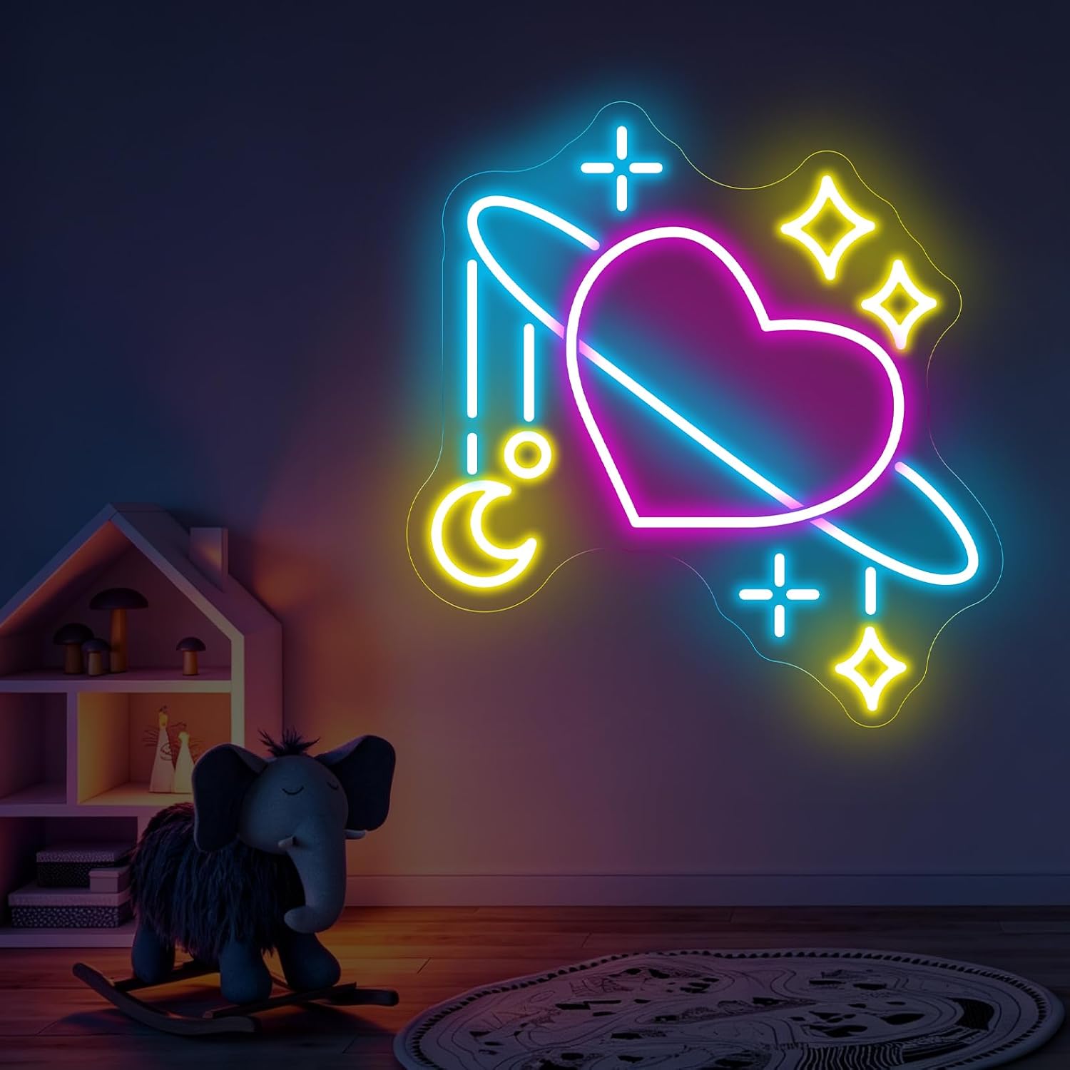 Letrero Luminoso LED de Neón c - Baby Nursery Wall Lights reseña y precio