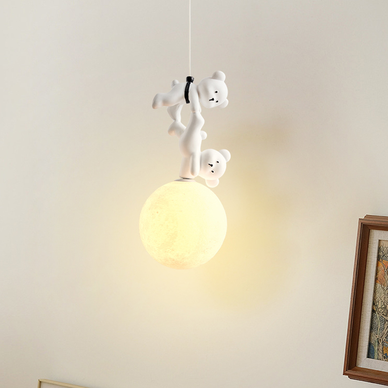 Lámpara de oso de dibujos anim - Baby Nursery Light Fixture reseña y precio