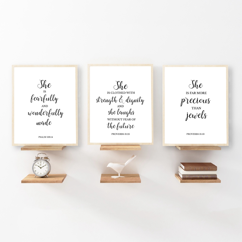Arte de pared cristiano con ci - Baby Girl Nursery Quotes reseña y precio