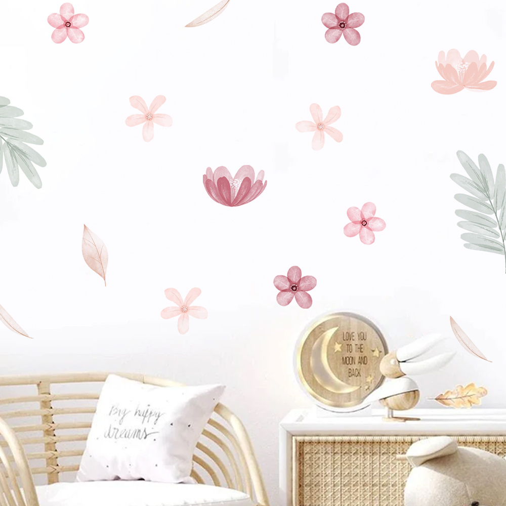 Calcomanías de pared botánicas - Baby Nursery Decor Girl reseña y precio