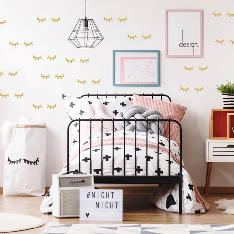 Pegatinas de pared de pestañas - Baby Nursery Decor Girl reseña y precio