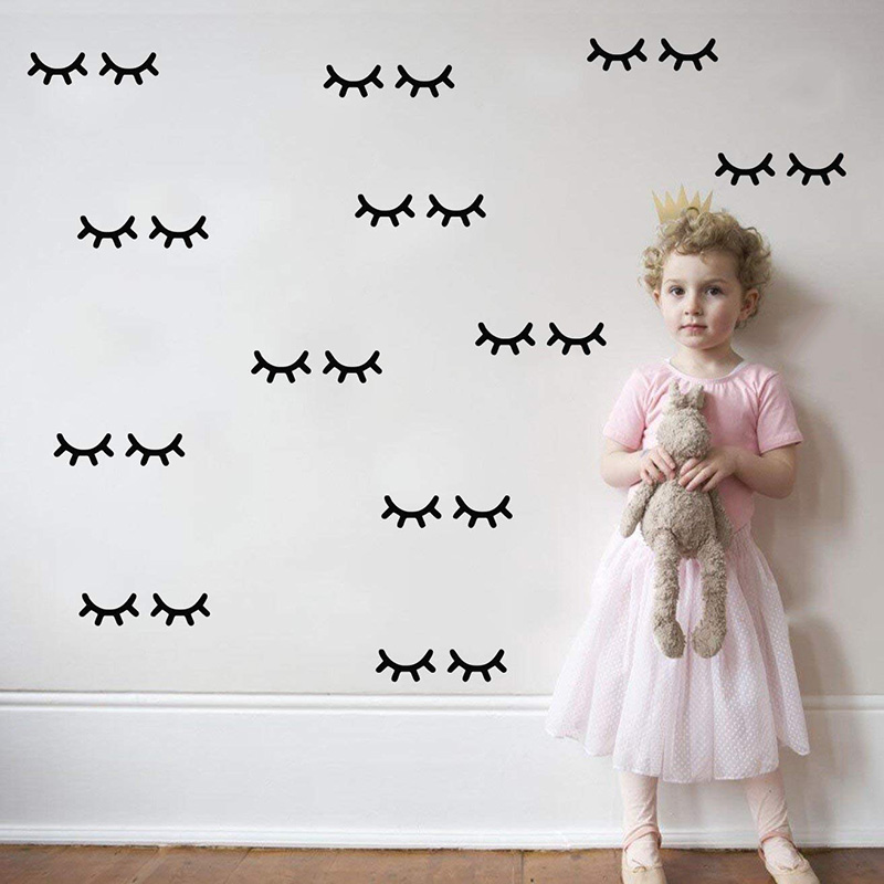 Pegatinas de pared de pestañas - Baby Nursery Decor Girl reseña y precio